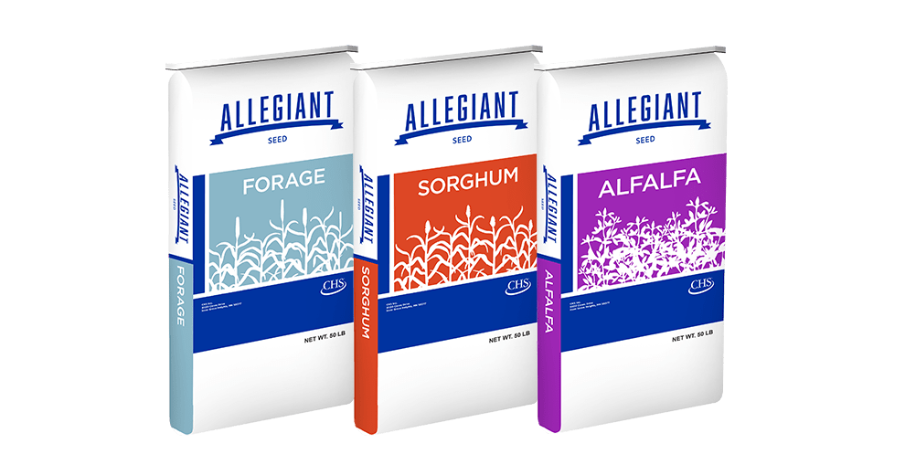 Allegiant alfalfa, sorghum and forage bags