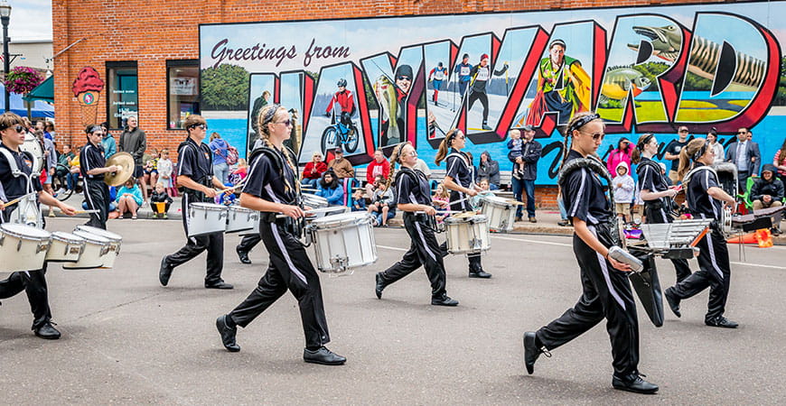 Parade in Hayward, Wisconsin