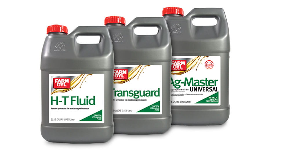 H-T Fluid, Transguard and Ag-Master tractor fluid containers